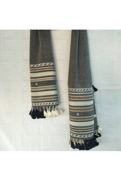 Cotton Stole- Hand Weaving